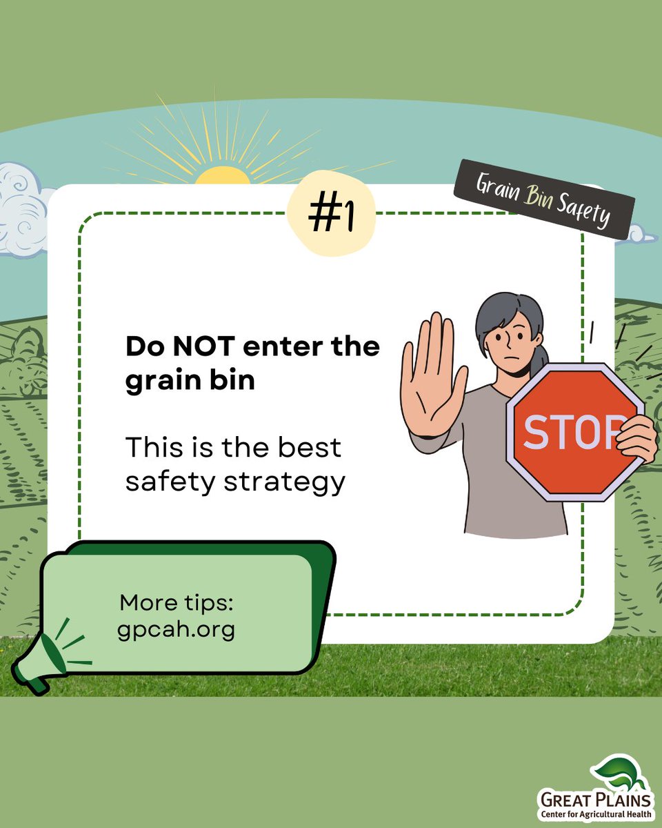 GPCAH's tweet image. Starting off, let’s talk #zeroentry. Think it’s impossible? Look at these slides for what your first considerations should be.
#grainbins #grainstorage #standup4grainsafety #standup4grainsafetyweek