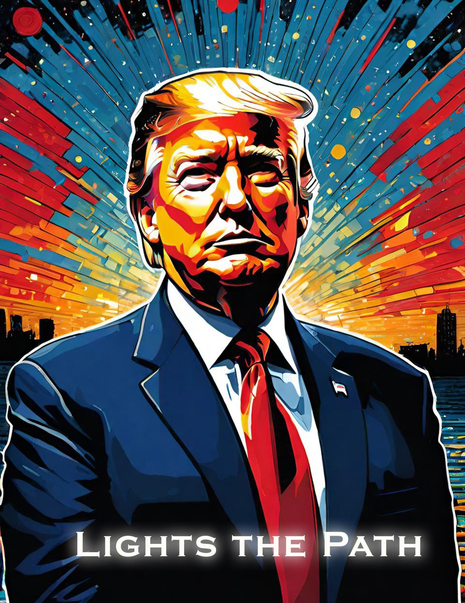 JeniGrayce's tweet photo. "Lights the Path" #Trump #Leadership #truegrit Message me to buy a print, or the source file. https://t.co/5Xb49Zev6F