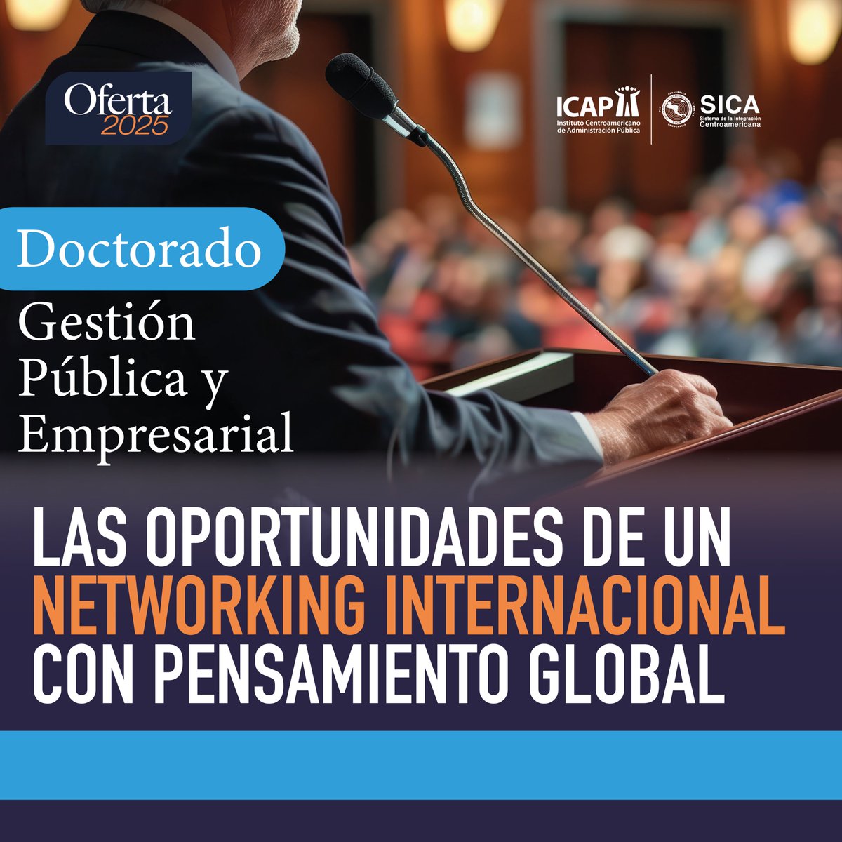#Doctorado en Gestión Pública y Empresarial con su salida alterna de la Maestría en Gestión Pública a punto de llegar a su promoción No.16

🌐Conoce más detalles en: icap.ac.cr/doctorado-2025/
🗓️Iniciamos en el mes Abril 2025
👍Comparte con tu red de amigos y profesionales