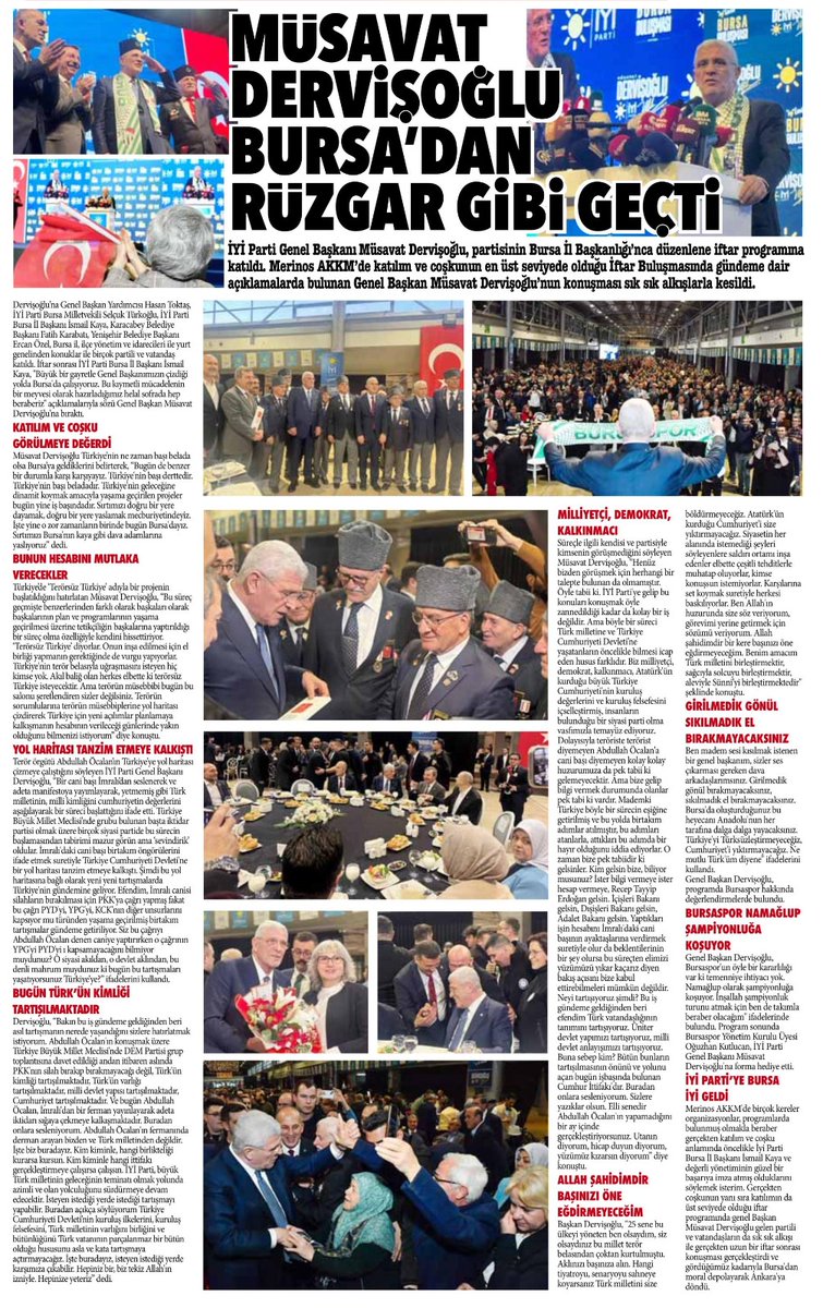 Orçun BARBAROZ (@orcun1986) on Twitter photo A GAZETE (<a href="/agazete/">a gazete</a>) örneğinde olduğu gibi Bursa basınında büyük teveccüh gördü. İYİ PARTİ Geleneksel İFTAR etkinliğini sayfalarına, sütunlarına taşıyan yerel basınımızın tüm temsilcilerine çok teşekkür ediyoruz. Sağ olsunlar, var olsunlar.EMADDER HER YERDE..
<a href="/bursa_emadder/">BursaEMADDER ⚖️Bursa il Temsilciliği</a> A GAZETE (<a href="/agazete/">a gazete</a>) örneğinde olduğu gibi Bursa basınında büyük teveccüh gördü. İYİ PARTİ Geleneksel İFTAR etkinliğini sayfalarına, sütunlarına taşıyan yerel basınımızın tüm temsilcilerine çok teşekkür ediyoruz. Sağ olsunlar, var olsunlar.EMADDER HER YERDE..
<a href="/bursa_emadder/">BursaEMADDER ⚖️Bursa il Temsilciliği</a>