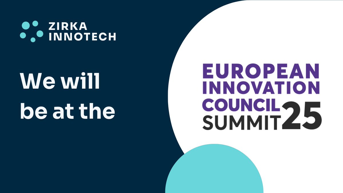 Zirka InnoTech (@zirkainnotech) on Twitter photo The Zirka team will join the #EICSummit25!
We'll be in Brussels in April for the <a href="/EUeic/">European Innovation Council</a> partners' & beneficiaries' days. We look forward to connecting with the global R&I community and discovering the latest insights in the sector!
See you there? 👋
eic.ec.europa.eu/eic-summit-202… The Zirka team will join the #EICSummit25!
We'll be in Brussels in April for the <a href="/EUeic/">European Innovation Council</a> partners' & beneficiaries' days. We look forward to connecting with the global R&I community and discovering the latest insights in the sector!
See you there? 👋
eic.ec.europa.eu/eic-summit-202…
