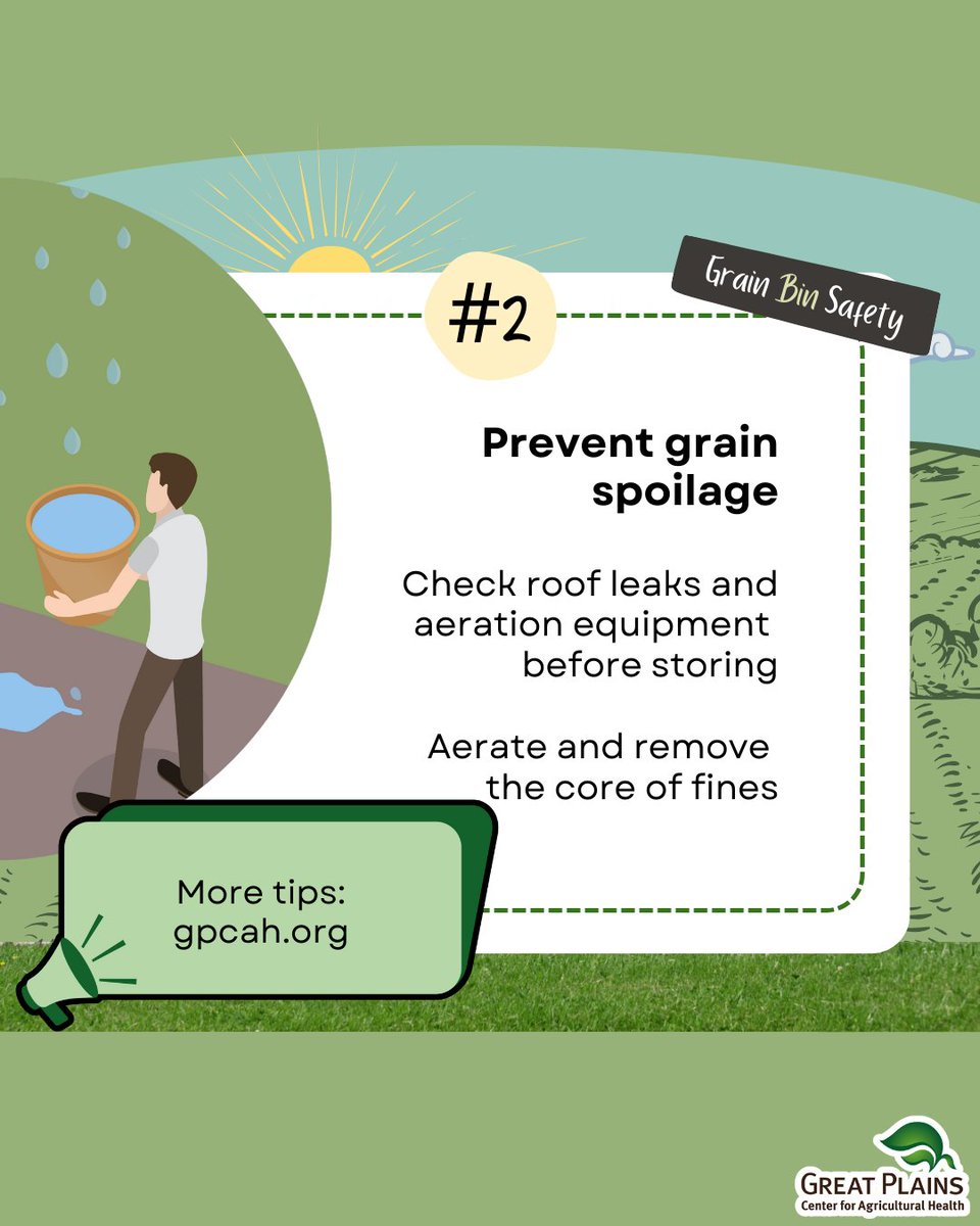 GPCAH's tweet image. Starting off, let’s talk #zeroentry. Think it’s impossible? Look at these slides for what your first considerations should be.
#grainbins #grainstorage #standup4grainsafety #standup4grainsafetyweek