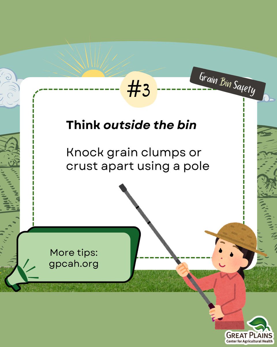 GPCAH's tweet image. Starting off, let’s talk #zeroentry. Think it’s impossible? Look at these slides for what your first considerations should be.
#grainbins #grainstorage #standup4grainsafety #standup4grainsafetyweek