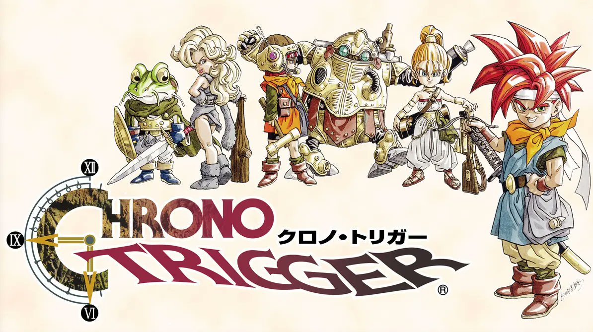 Stealth40k's tweet photo. Happy 30th Anniversary to Chrono Trigger!

It was one of the best RPGs ever made in 1995 and at least for me, it's still one of the best RPGs ever made in 2025. 

The dream collaboration of Hironobu Sakaguchi, Yuji Horii and Akira Toriyama! https://t.co/yvlSroLNDY