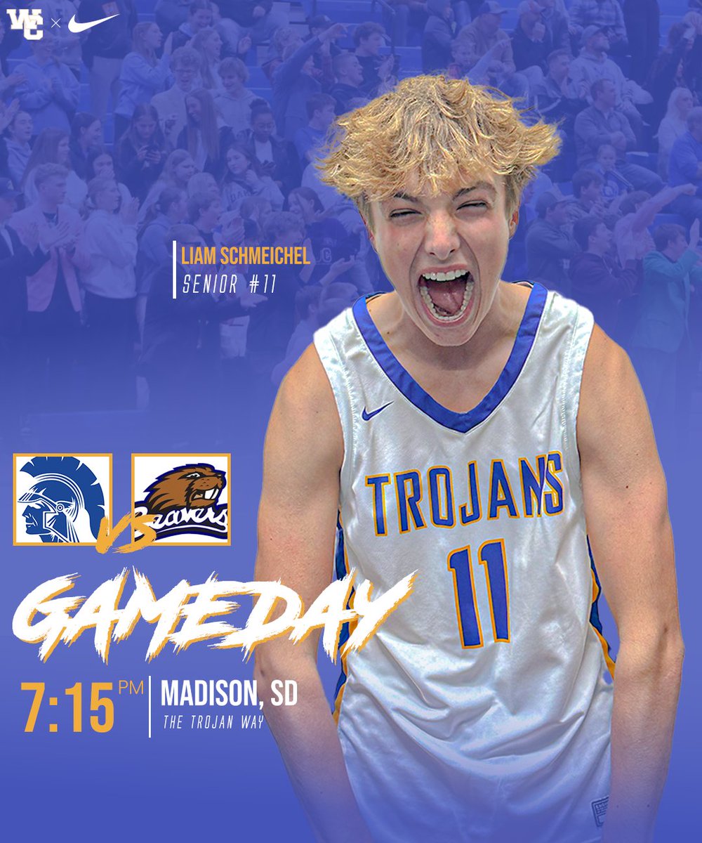 Time to make our mark

🚨 It’s SODAK 16 Gameday! 🚨
📍Madison, SD
🆚 Hanson Beavers
⏰ 7:15 PM
📺 youtube.com/live/9OCp8wmkc…

#TheTrojanWay | #TrojanBasketball |  #TrojanNation