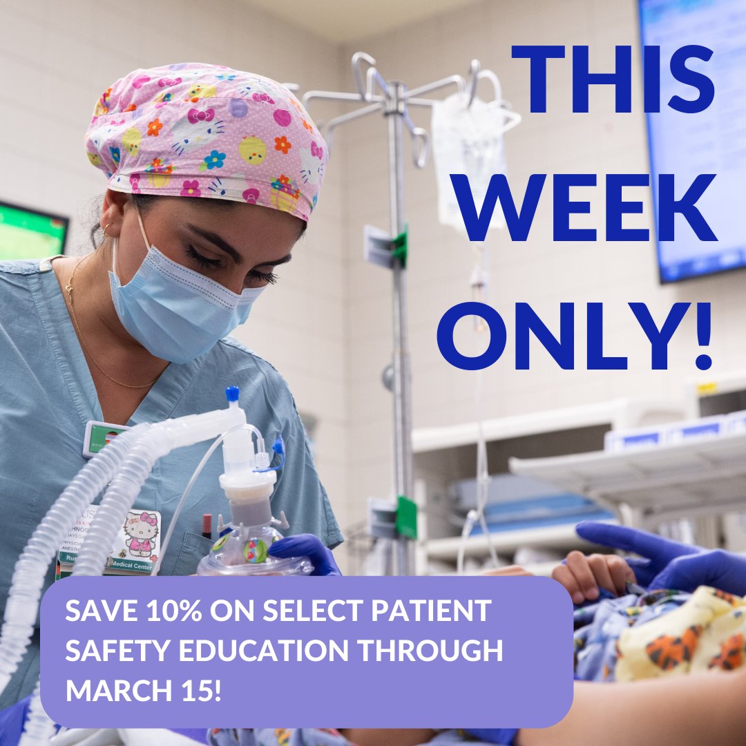 ASALifeline's tweet photo. This week only! Advance your #PatientSafety knowledge with savings on new learning: Fire Safety in the O.R. and Patient Safety Highlights 2025. Browse the full selection of discounted titles. https://t.co/KWsIV04ibJ 

#Anesthesiology #PSAW25 #AnesthesiaCME https://t.co/WTTDdeZMEW