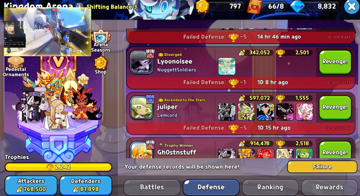 UrHopBe's tweet photo. ВЫБИЛААААААА красное чудовище 
ну что обидчики на арене, сейчас я вам пАкаЖу ВсиМ, а Ни наДа бИло мИня ОбижАть
с люди, которые ставят одну печеньку будет отдельный разговор https://t.co/ddxpOYssZJ