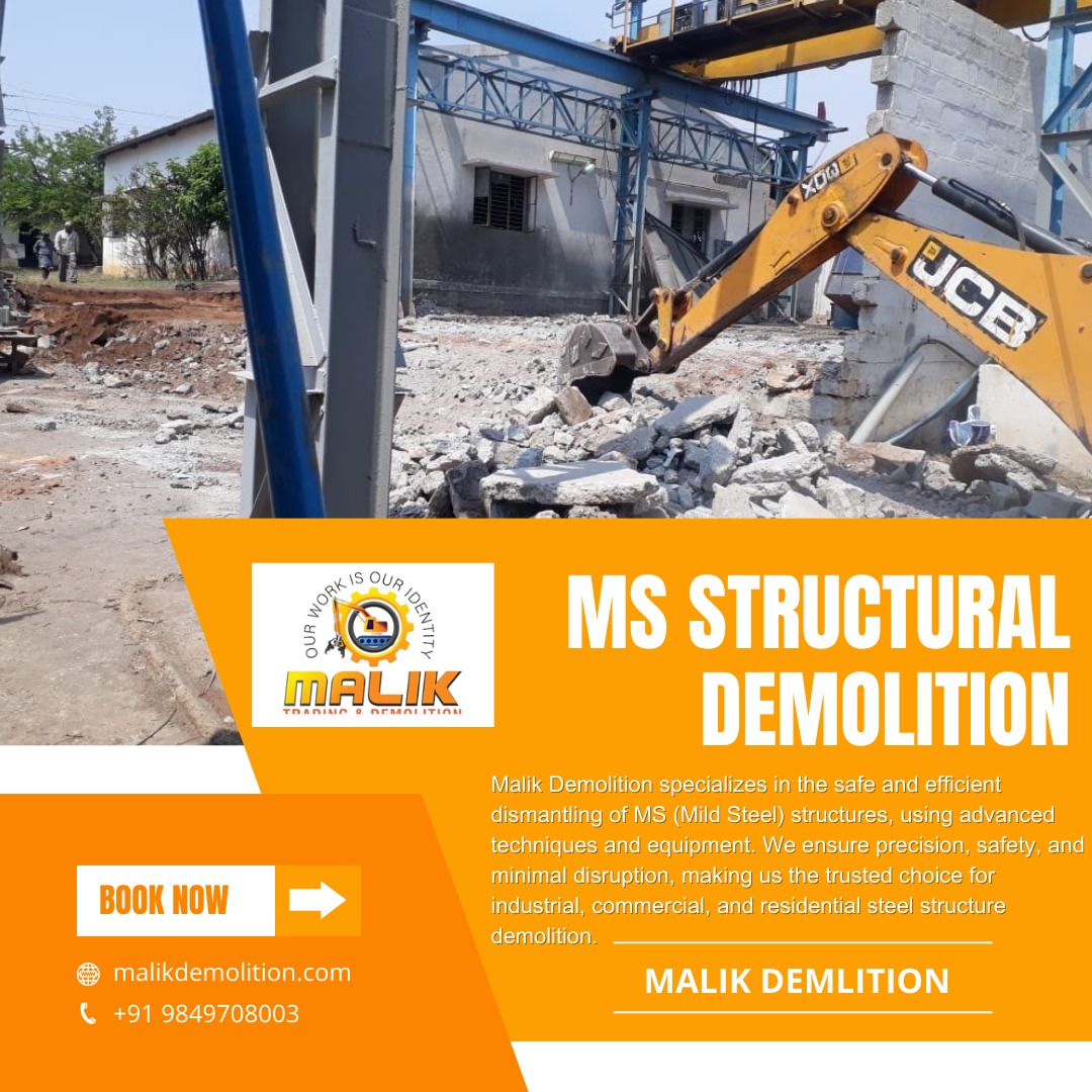 MalikDemoli96's tweet image. Malik Demolition specializes in MS structural demolition, ensuring safe and efficient dismantling of metal structures.  
#MSDemolition #StructuralDemolition #MalikDemolition #SteelStructureRemoval #SafeDemolition #IndustrialDemolition #MetalDismantling #ConstructionServices