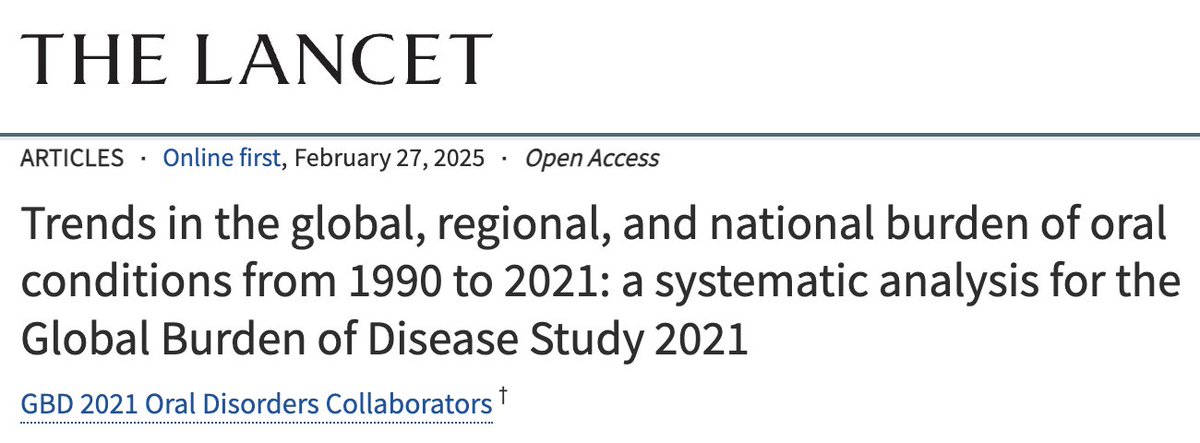 RamiKantar1's tweet photo. Many thanks to the @TheLancet for publishing this #global effort. Key findings pertinent to #orofacial #cleft and link below:
1- The global #prevalence of orofacial clefts increased by 40% from 1990 to 2021
2- The global #disability (DALYs) of orofacial clefts decreased by 68% from 1990 to 2021
3- The greatest increase in prevalence and smallest decrease in disability (DALYs) was in The Middle East and Africa
@IHME_UW @LancetGH @TheLancetPH @AliHMokdad #surgery #globalsurgery #cleftsurgery #cleftlip #cleftpalate #craniofacial
https://t.co/rIoD5n413d