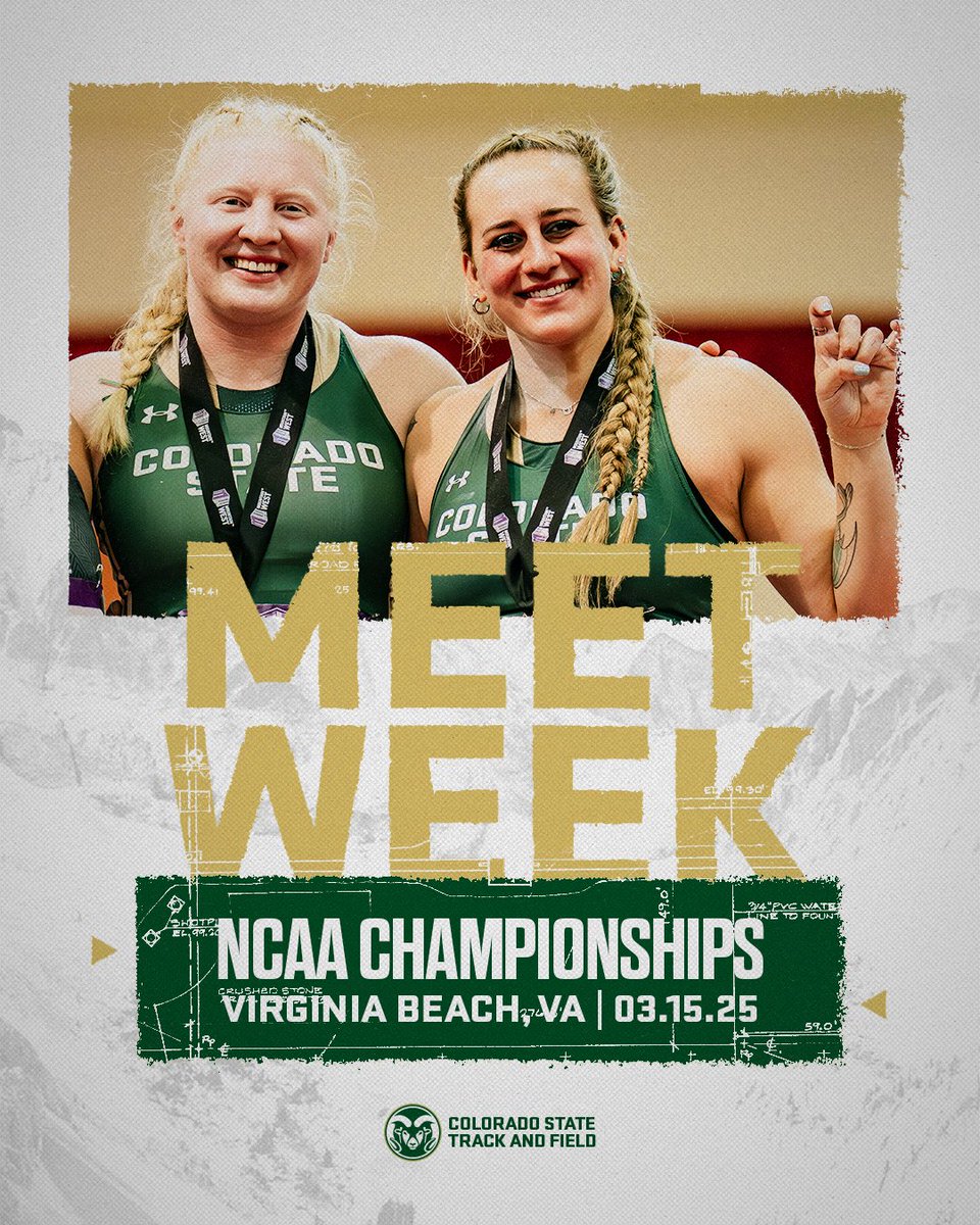 CSUTrackFieldXC's tweet image. Return To Nationals 🏆

Gabi and Mya are headed back to the NCAA Indoor Championships this weekend! 

#Relentless x #CSURams