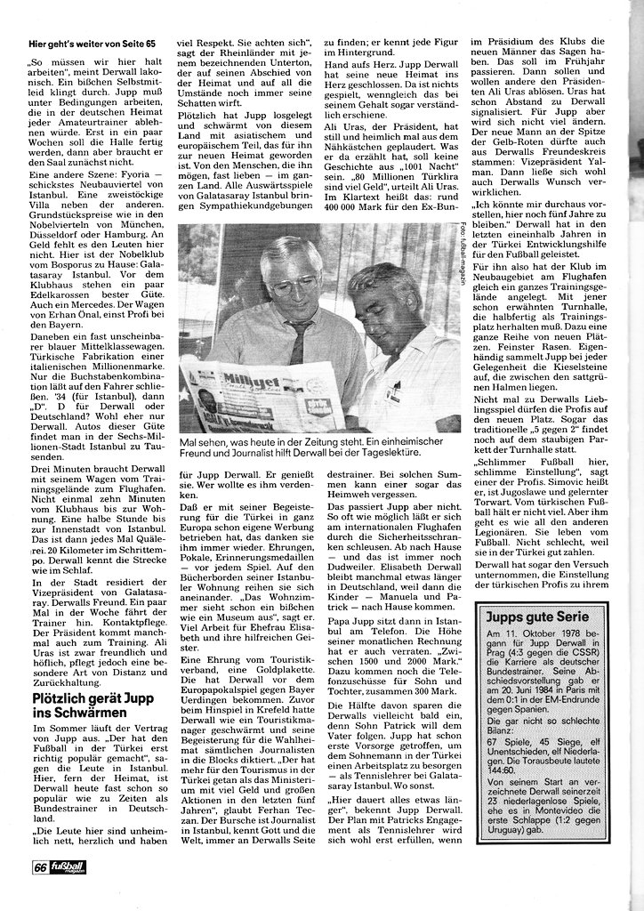 kicker_fuma's tweet photo. "Jupp Derwall - Neue Freude, neue Freunde"
(Aus: Fuma Januar 1986)
#derwall #dfb #Galatasaray #botd #happybirthday https://t.co/xAPb5po297