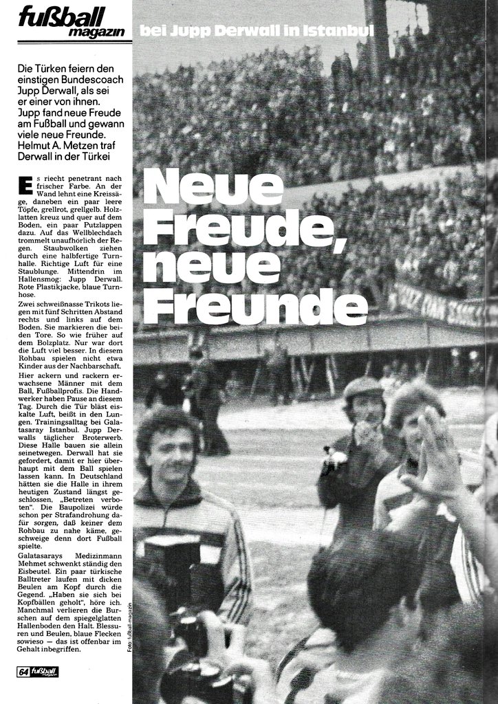 kicker_fuma's tweet photo. "Jupp Derwall - Neue Freude, neue Freunde"
(Aus: Fuma Januar 1986)
#derwall #dfb #Galatasaray #botd #happybirthday https://t.co/xAPb5po297