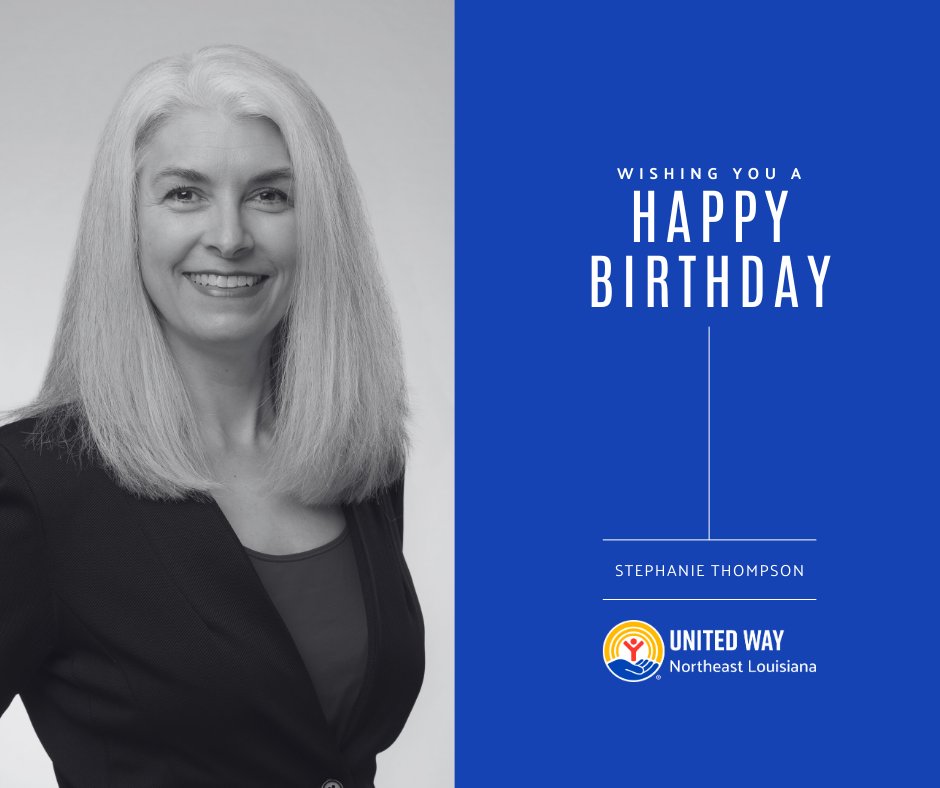 UnitedWayNELA's tweet photo. Help us wish the happiest of birthdays to our amazing Community Impact Manager, Stephanie Thompson! Your hard work, dedication, and positive energy make our workplace brighter and better. May your day be filled with joy, laughter, and all the things that bring you happiness! https://t.co/JMG5lCb2MG