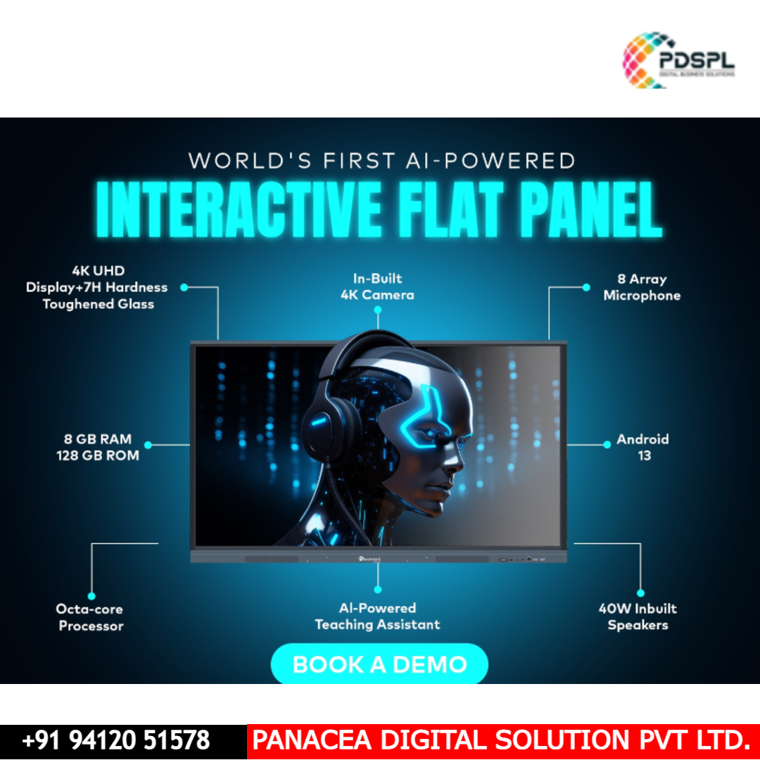 PanceaSystems's tweet photo. If you're in Dehradun and looking for cutting-edge interactive flat panel solutions, Panacea Digital Solutions Pvt. Ltd. is your go-to partner, delivering not just products but comprehensive solutions to meet your technological needs https://t.co/21owJ2a659