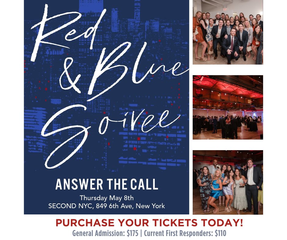 answerthecall's tweet image. TICKETS NOW ON SALE! Join us for our 12th Annual Red &amp;amp; Blue Soiree on May 8th! This festive cocktail party will feature an open bar, light fare, celebrities, silent auctions, and more!

Purchase your tickets today! We can&apos;t wait to see you there! givergy.us/soiree/?contro…