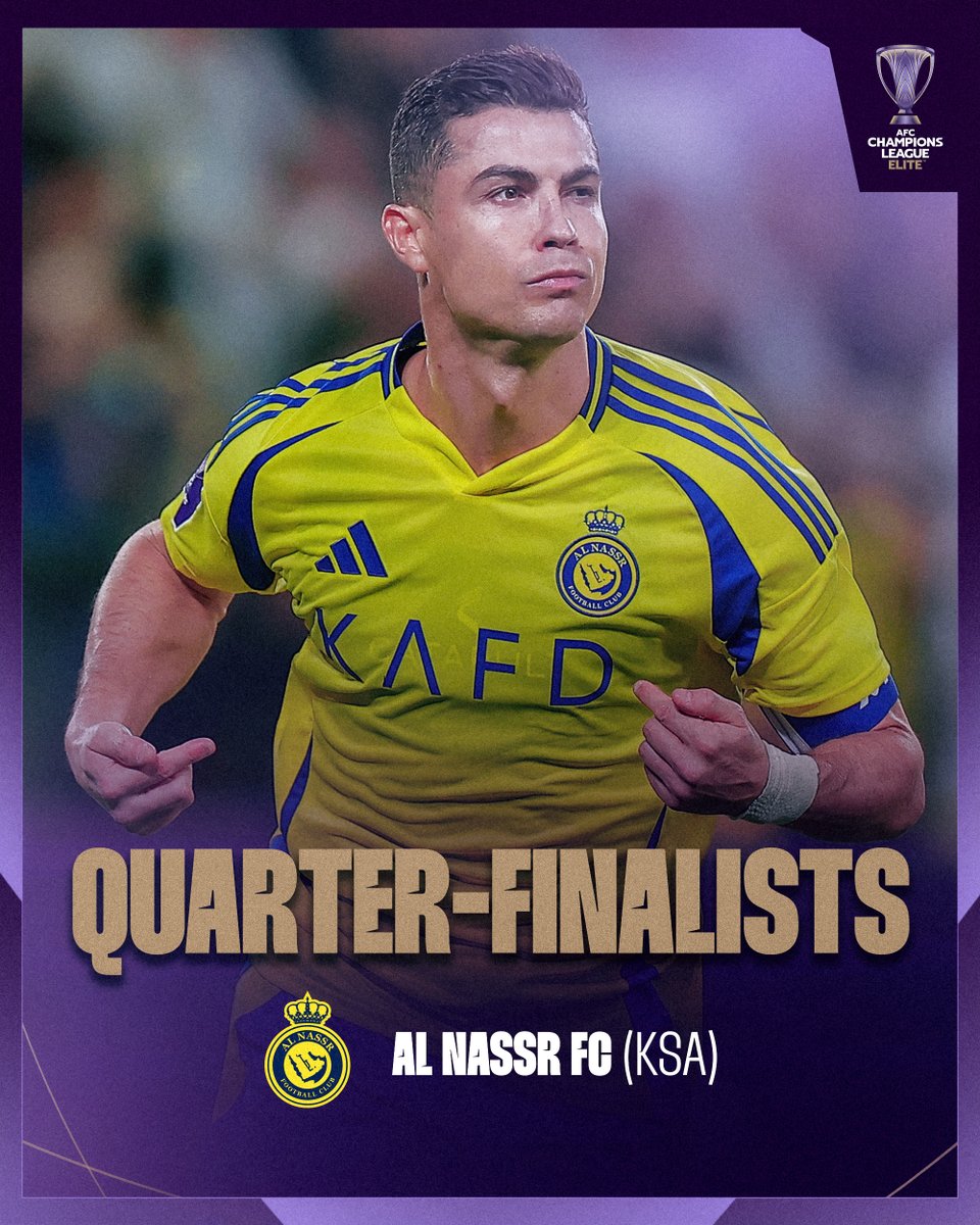 دوري أبطال آسيا (@theafccl_ar) on Twitter photo رحّبوا معنا بالمتأهل إلى دور ربع النهائي 🟡🇸🇦
<a href="/AlNassrFC/">نادي النصر السعودي</a> يواصل مشواره في #دوري_أبطال_آسيا_النخبة 🔝 رحّبوا معنا بالمتأهل إلى دور ربع النهائي 🟡🇸🇦
<a href="/AlNassrFC/">نادي النصر السعودي</a> يواصل مشواره في #دوري_أبطال_آسيا_النخبة 🔝