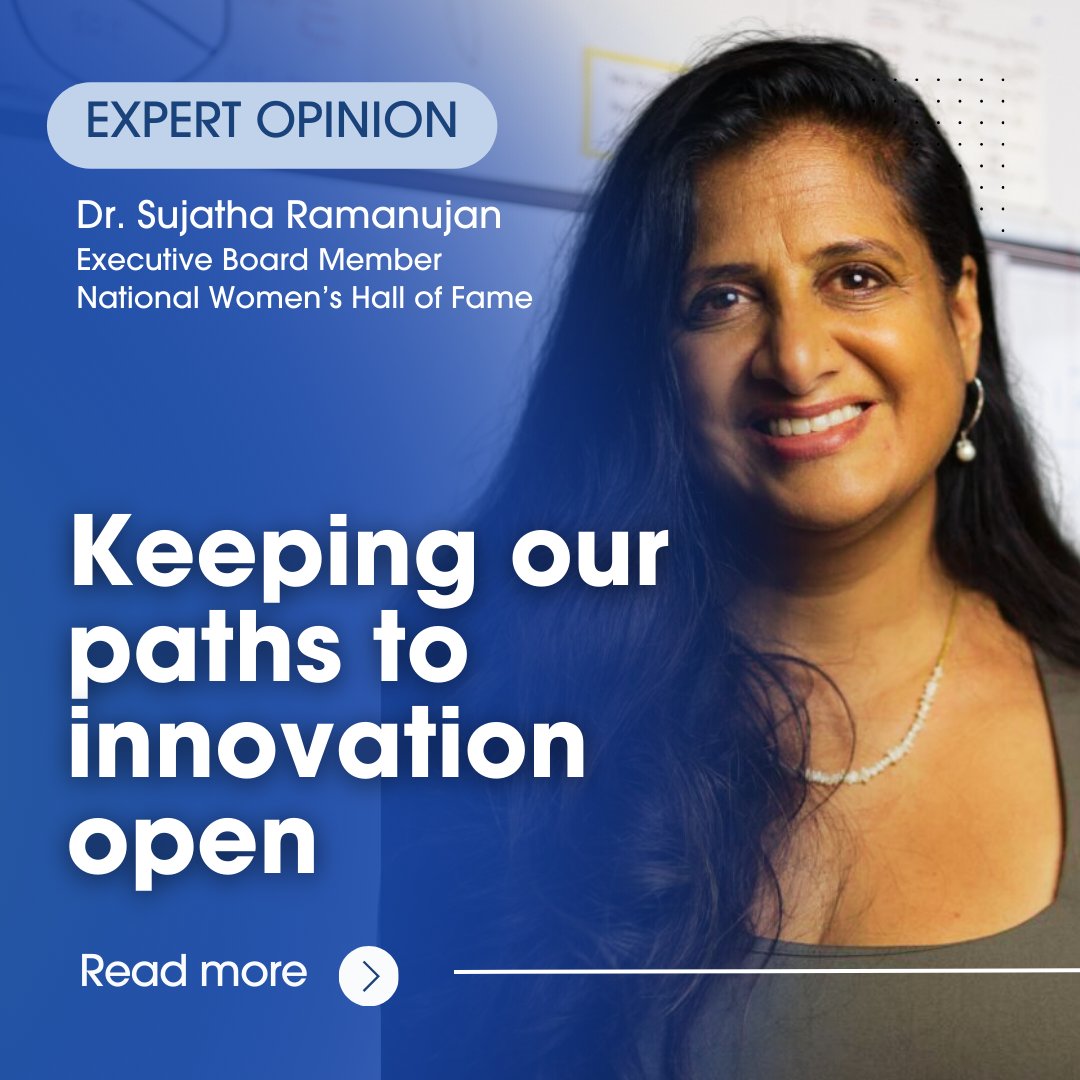 WomenoftheHall's tweet photo. Read a new expert opinion piece in the Rochester Beacon from executive Board Member of the Hall, Dr. Sujatha Ramanujan.  

She encourages the business world to keep paths to innovation open by embracing diversity. 

Full piece: https://t.co/lIpE22ArNH

#WomensHistoryMonth https://t.co/btm3Di0A2z
