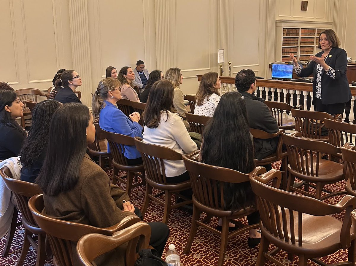 On Thursday, Shama had a chance to talk with graduate students from <a href="/NJSHA1/">NJSHA</a>! The group was in Trenton for the day to learn about advocacy and the importance of engaging in the legislative process.