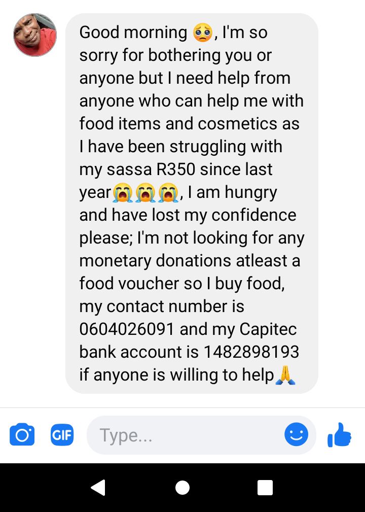 NewWaveCasting's tweet photo. @Tsogang3 Hi there, We have this person who is need and would like to start any small business inorder to feed himself and his family.🙏 https://t.co/I4knQyHt1p