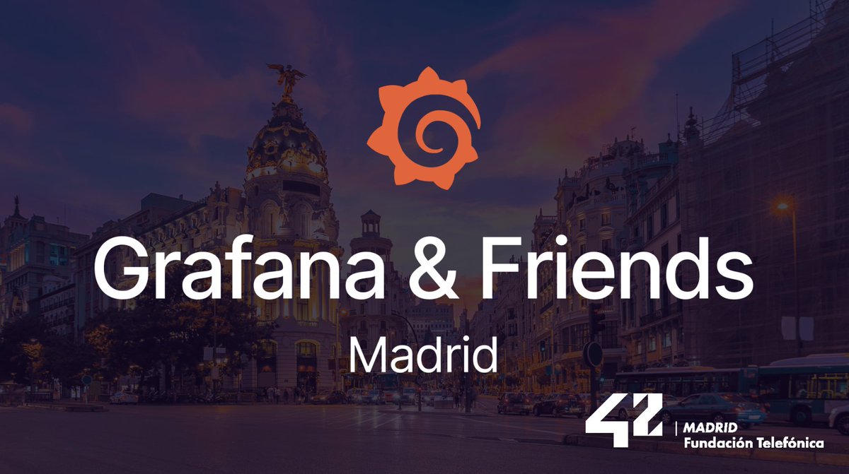 Next week I'll be at <a href="/42MadridFTef/">42 Madrid</a>  for the latest edition of Grafana &amp; Friends Madrid. Here is a sneak peek of the agenda with our 🔝 speakers:

🎙️Juraj Michálek, "𝗔𝗽𝗽𝗹𝘆𝗶𝗻𝗴 𝗚𝗶𝘁𝗢𝗽𝘀 𝗽𝗿𝗶𝗻𝗰𝗶𝗽𝗹𝗲𝘀 𝗳𝗼𝗿 𝗰𝗲𝗻𝘁𝗿𝗮𝗹 𝗮𝗹𝗲𝗿𝘁 𝗺𝗮𝗻𝗮𝗴𝗲𝗺𝗲𝗻𝘁"
🎙️Felipe