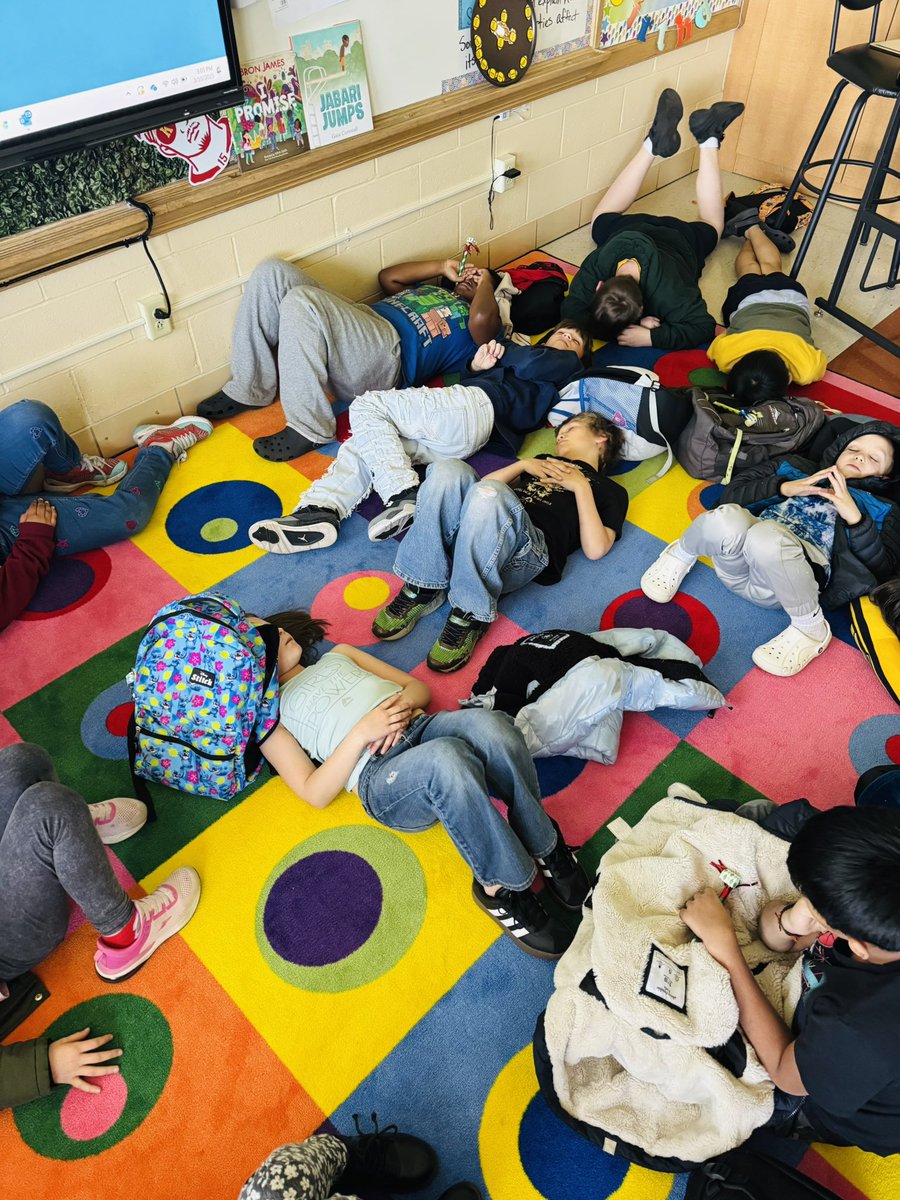 Ending the day with 5min. of mindfulness and calm. #PKEStuCo