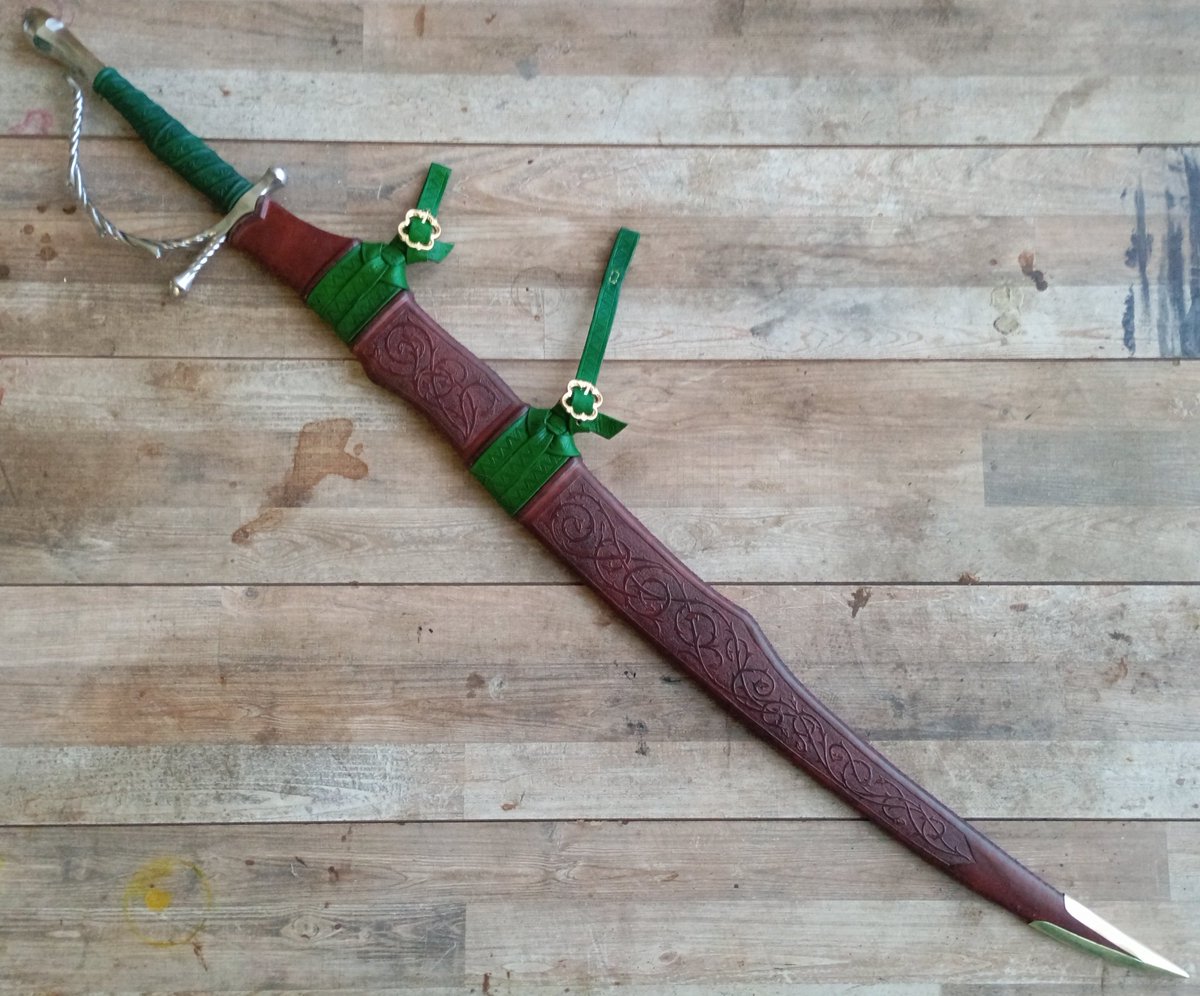 Aaaaand
Almost almost done

And in case you got here through retweets: Hello everyone, I'm Arann and I make swords 

(Please retweet my swords guys, I literally need everyone on the internet to see them :p)
