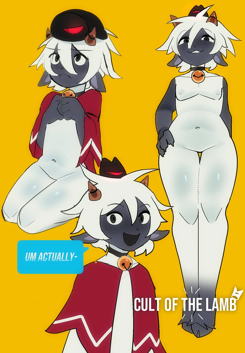 kit4tem's tweet image. #cultofthelambfanart #cultofthelamb LAMB!