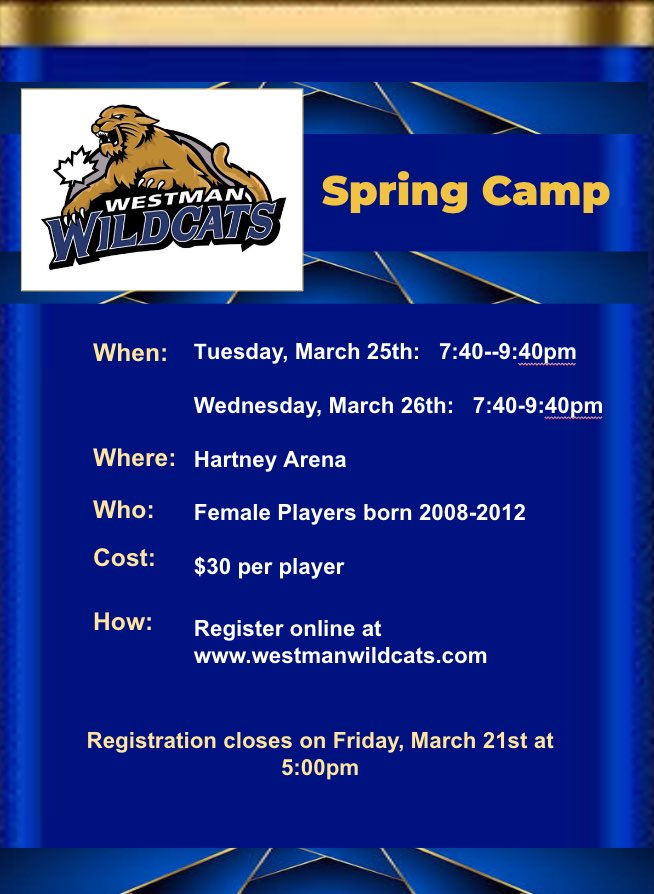 Registration for Spring Camp is now open!