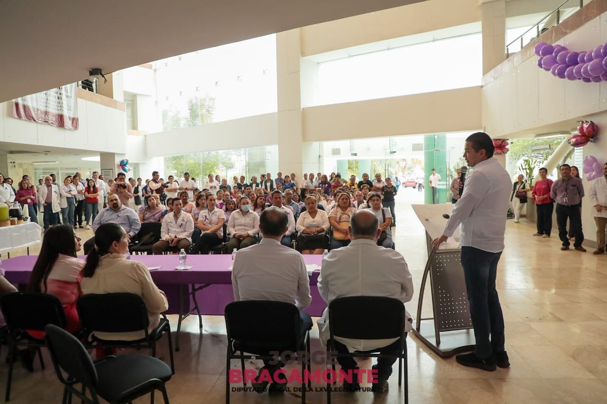 JORGEBRACA's tweet photo. Agradezco la invitación del Dr. Fernando Joaquín Cruz Rubio, Director del Hospital Regional de Alta Especialidad de la Mujer y del Dr. Manuel Perez Lanz coordinador de Imss bienestar en Tabasco, para asistir al evento de conmemoración del Día de la Mujer y ser testigo de honor de la instalación del Comité de Salud de la Mujer.

Desde el Congreso del Estado, en la LXV Legislatura, seguiremos sumando esfuerzos para garantizar una atención médica integral y de calidad para todas las mujeres.

Reafirmo mi compromiso de trabajar por su bienestar y por un sistema de salud más accesible y humanista.