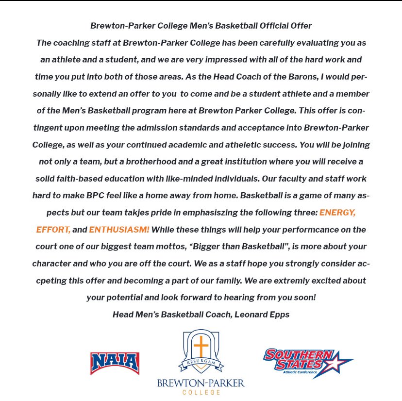 jediah (@jediahhhh_) on Twitter photo Blessed to Receive my first offer from Brewton-Parker college I’m extremely grateful for this opportunity thank you <a href="/BPC_MBK/">Brewton-Parker Men's Basketball</a> <a href="/LeonardEpps/">Coach Epps</a> Blessed to Receive my first offer from Brewton-Parker college I’m extremely grateful for this opportunity thank you <a href="/BPC_MBK/">Brewton-Parker Men's Basketball</a> <a href="/LeonardEpps/">Coach Epps</a>