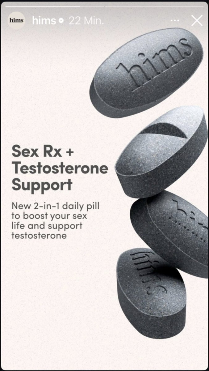 🚨 $HIMS DROPS NEW 2-IN-1 SEX + TESTOSTERONE AD ON INSTAGRAM