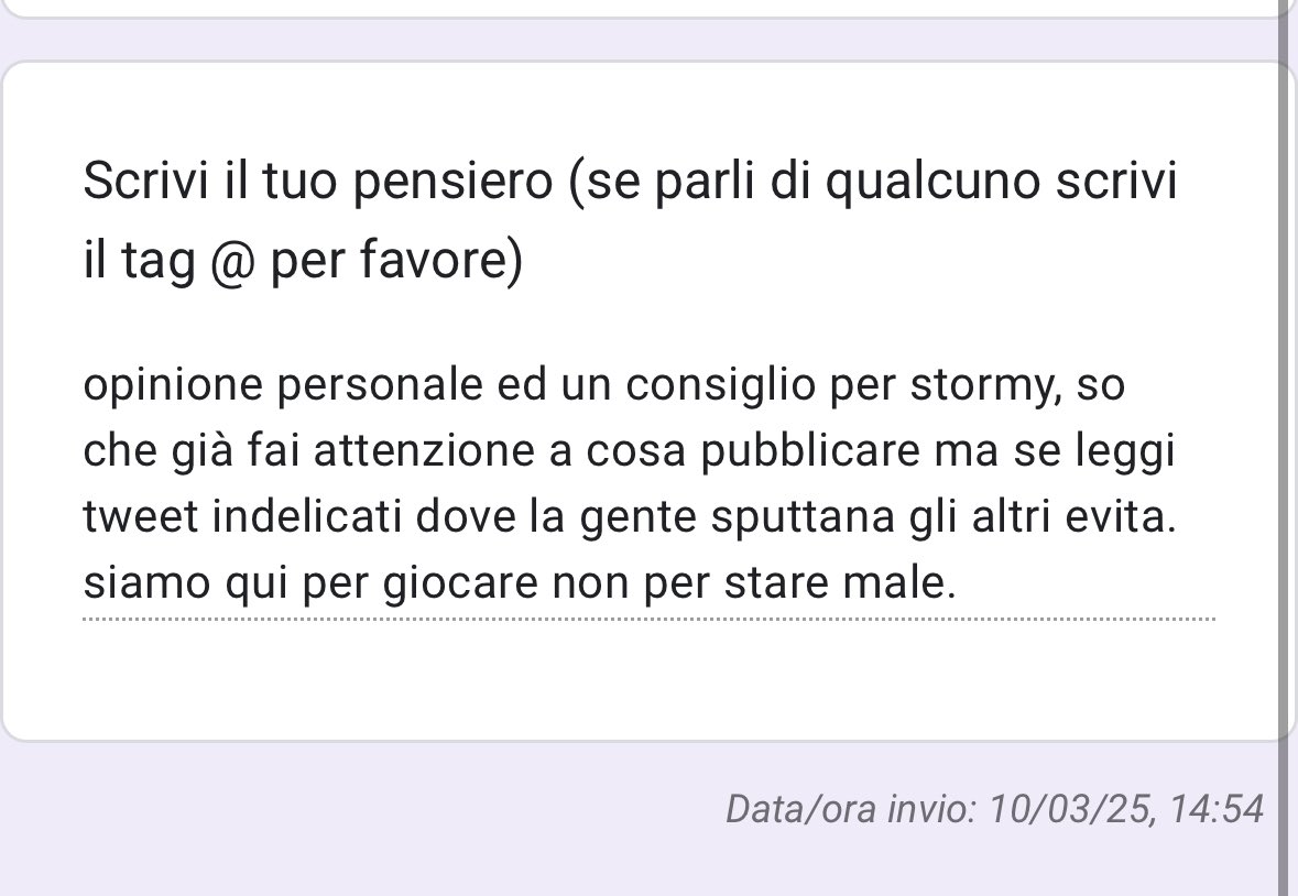 StormyTrixReal's tweet photo. detto ciò non risponderò ad altro
se vuoi puoi scrivermi in privato e ne parliamo serenamente🫶🏼 https://t.co/wrf3HucLPZ