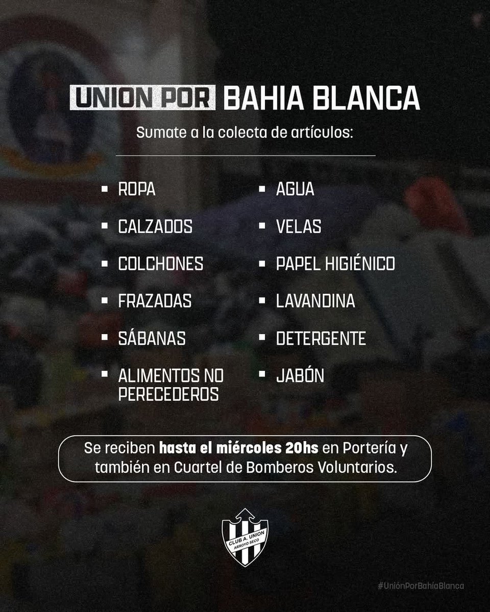 CAUnionOficial's tweet photo. 🤝 Unión por bahía blanca. https://t.co/R5pWSFDM5j