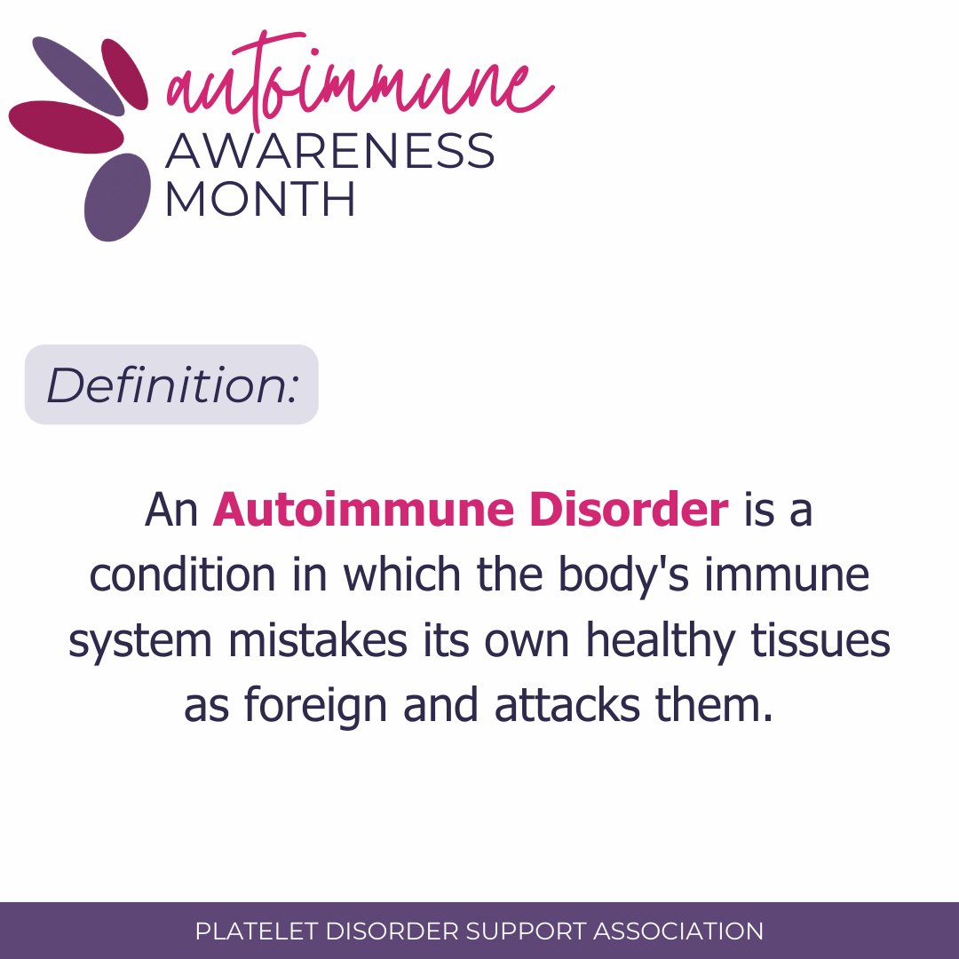 PDSA_ITP's tweet image. Immune Thrombocytopenia (ITP) is the most common autoimmune bleeding disorder, affecting around 60,000 people in the U.S., but physicians suspect it may be closer to 100,000 people. Help raise awareness by sharing your story at pdsa.org/share-your-itp… #AutoimmuneAwarenessMonth