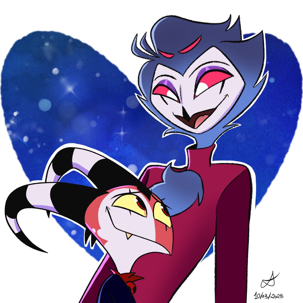 Queenlenart6's tweet photo. Just some fluff 💕

#Stolitz #HelluvaBoss #HelluvaBossFanart https://t.co/3C00SJGJ4p