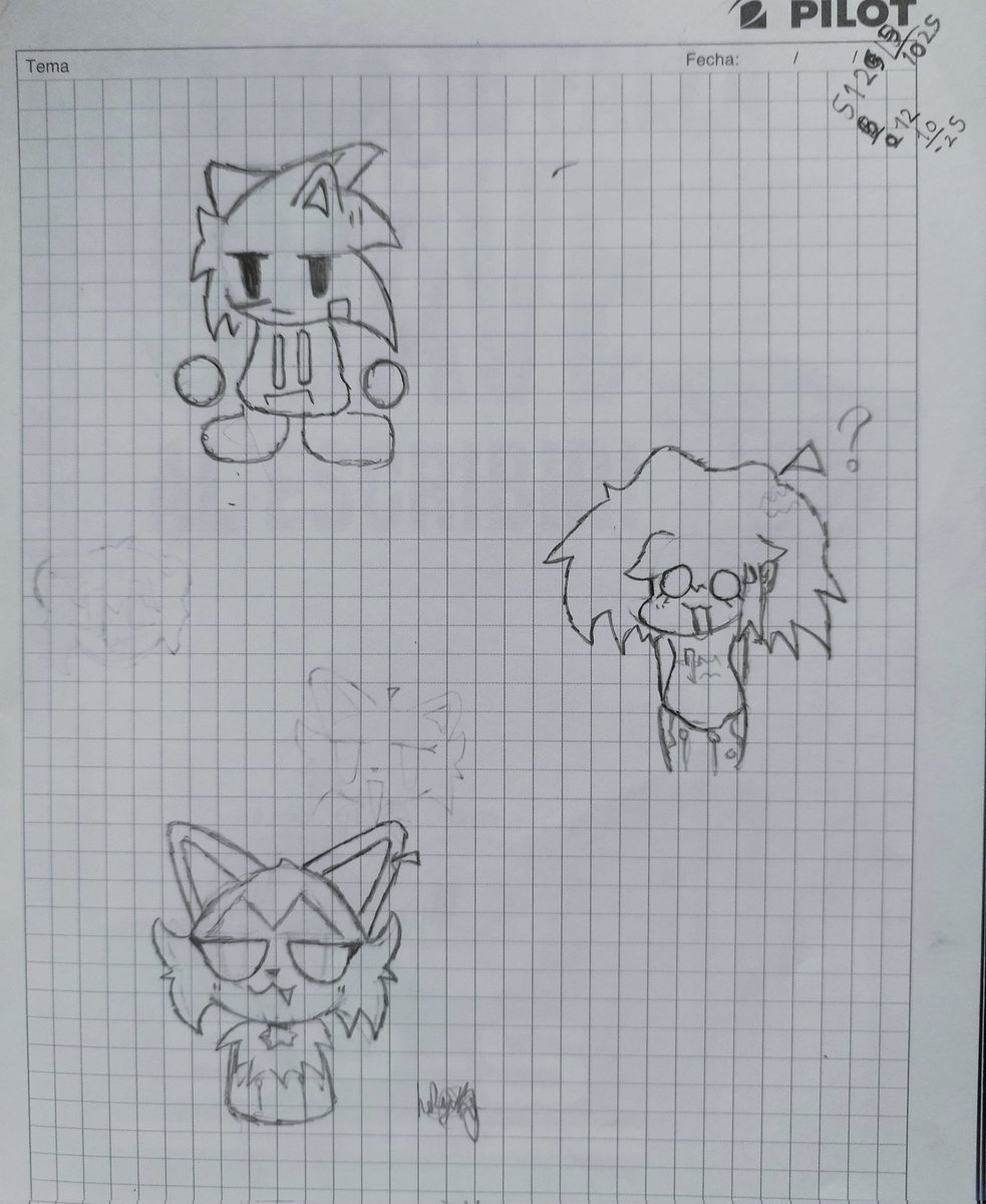 HeRizo7z's tweet photo. Estoy algo oxidado en hoja y papel pero weno cositas que hise en clase con memoria y unos ocs de memorias tambien lo quería decir en ingles pero ando cansado asique rápido eaf #drawing #ocs #fyp #sonix #hojaylapiz https://t.co/nttq6blQjQ