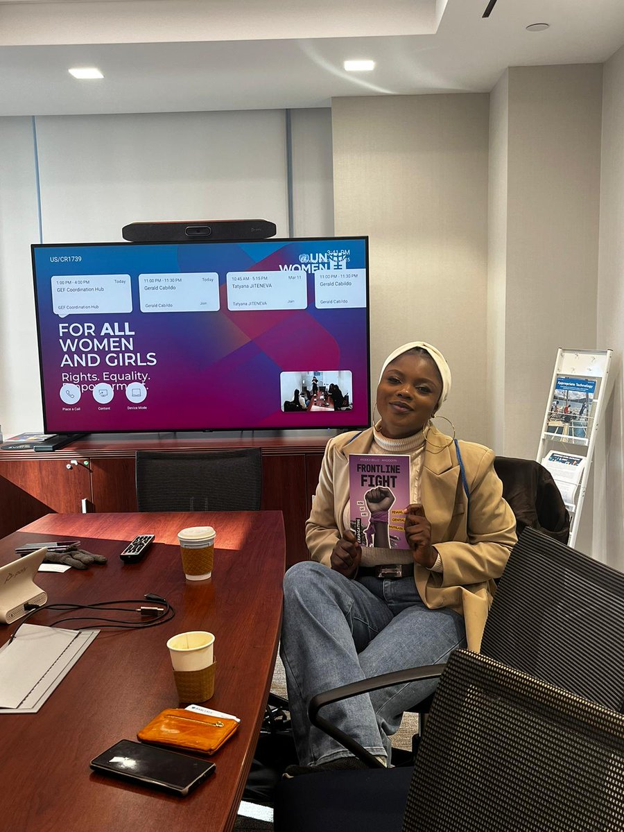 I'm at <a href="/UN_Women/">UN Women</a> HQ in #NYC with my new book #FrontlineFight a handbook on my experiences in the last decade o  what works to end FGM. Join me tomorrow at Millennium Hilton for the book launch🤗