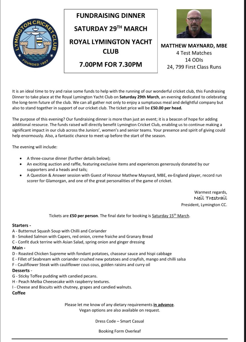 Gareth Berg#13 (@bergy646) on Twitter photo Anyone in the area wanting to attend this great evening out please get in touch! <a href="/mattmaynard25/">Matt Maynard MBE</a> the speaker , going to be entertaining <a href="/LymoCC/">Lymington CC</a> Anyone in the area wanting to attend this great evening out please get in touch! <a href="/mattmaynard25/">Matt Maynard MBE</a> the speaker , going to be entertaining <a href="/LymoCC/">Lymington CC</a>