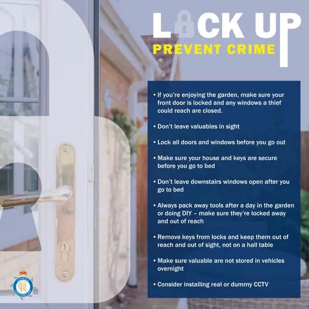 ben999responder's tweet image. Protecting homes 🏠 through crime prevention at @leicspolice headquarters and visits, have you locked 🔐 your doors 🚪 , window 🪟 and gates . Are your vehicles and keys 🔑 safe ? #lockitup