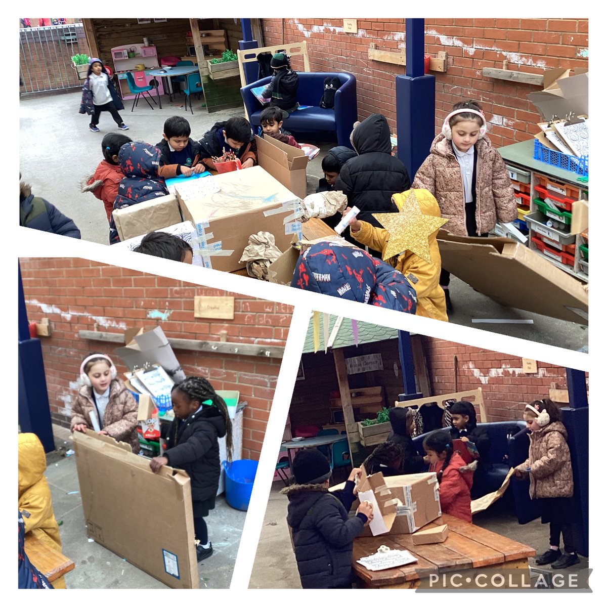 MrsLongmanAMPA's tweet photo. Today junk modelling helped F2LL use their imagination and creativity skills. The self confidence was unbelievable as they explored the materials. A simple bit  of cardboard turned into an African animal. #EYFS #creativity @AbbeyMead_TMET https://t.co/Hy5vMEbCwM