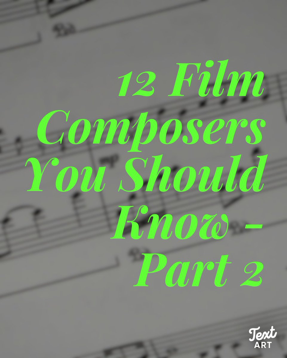 BTScore_Org's tweet image. Part 2 of our &apos;12 composers you should know&apos; series.

Read the full article:
filmmusictheory.com/article/12-fil…

For more in depth lessons and analysis please visit behindthescore.org