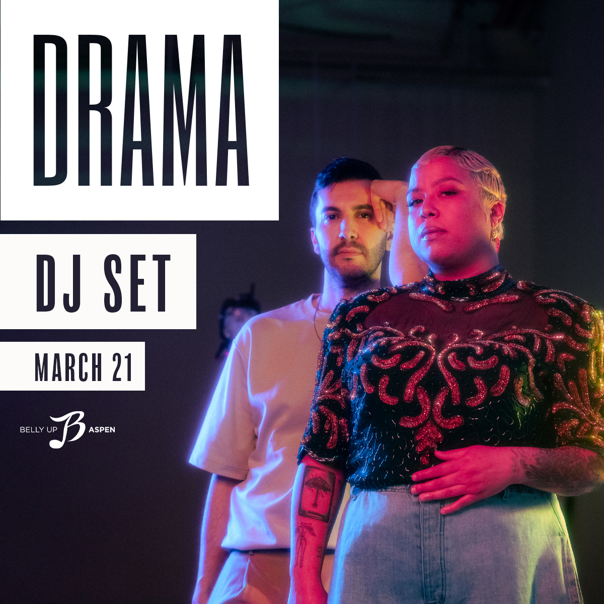 Soulful duo <a href="/TheDramaDuo/">DRAMA</a> return to Aspen with jazz, hip-hop, R&amp;B and more on 3/21!

Tickets are on sale now: bit.ly/3FsrCuV