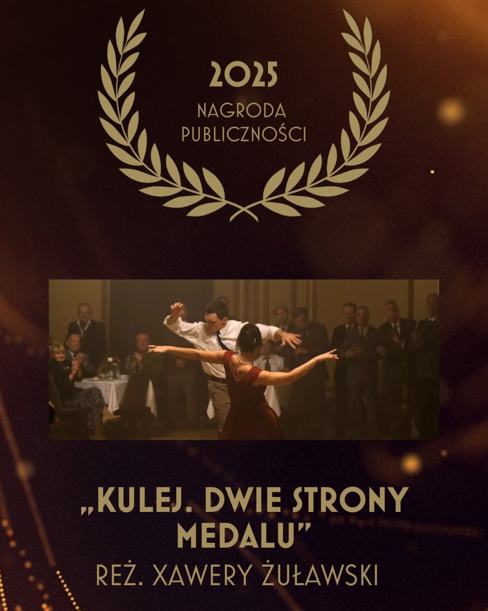 KinoAlertPL's tweet photo. Nagrodę publiczności podczas ceremonii wręczenia Orłów 2025 wygrywa film "KULEJ. DWIE STRONY MEDALU". https://t.co/3tyA4Fh04u