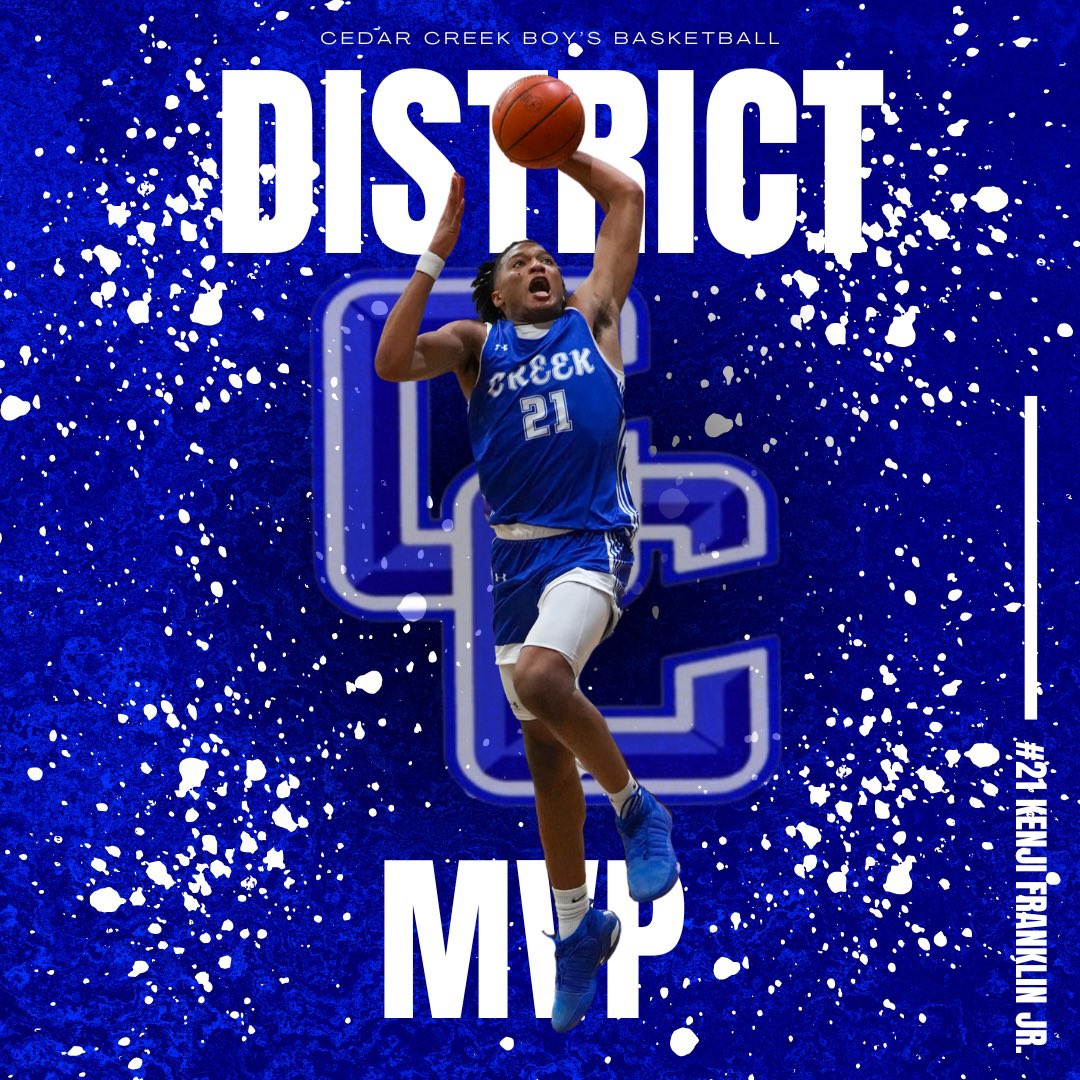 DISTRICT MVP ! 

#21 - Kenji Franklin JR

KJ dominated on both sounds of the floor for us and showed amazing athleticism while doing so. Thank you KJ for all your hard work and dedication to the program! 

<a href="/chrisyoung_18/">Chris Young</a>