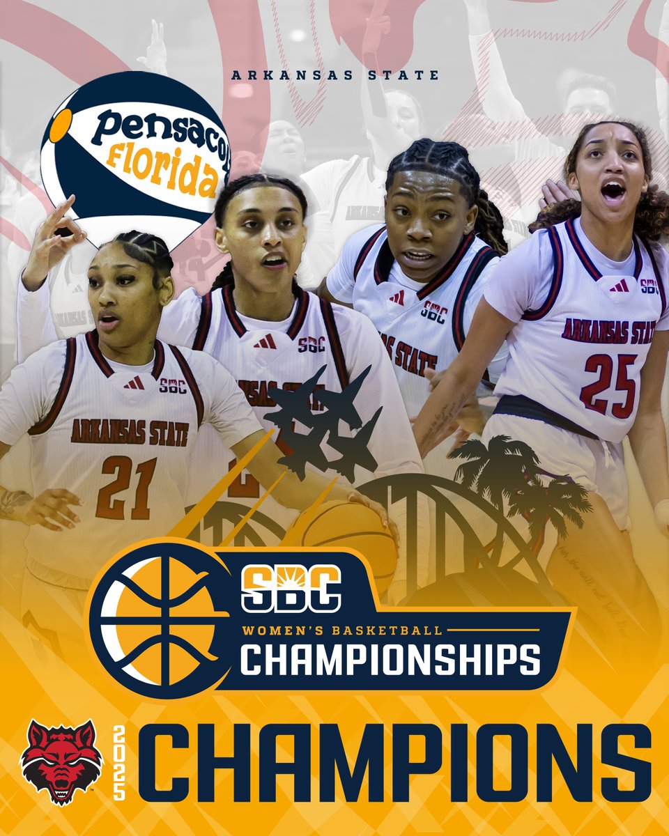 Sun Belt (@sunbelt) on Twitter photo ๐ฆ๐จ๐ก ๐๐๐๐ง ๐๐๐๐ ๐ฃ๐๐ข๐ก๐ฆ.
For the first time in program history, <a href="/AStateWB/">Arkansas State Women's Basketball</a> wins the Sun Belt Women's Basketball Championship and heads to the NCAA Tournament. โ๏ธ๐ ๐ฆ๐จ๐ก ๐๐๐๐ง ๐๐๐๐ ๐ฃ๐๐ข๐ก๐ฆ.
For the first time in program history, <a href="/AStateWB/">Arkansas State Women's Basketball</a> wins the Sun Belt Women's Basketball Championship and heads to the NCAA Tournament. โ๏ธ๐