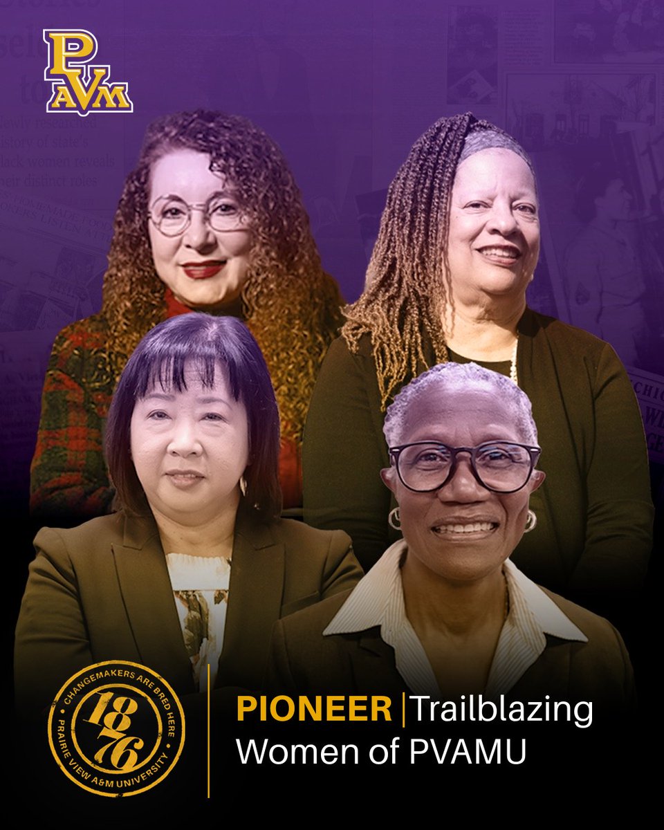 In celebration of Women's History Month, Prairie View A&amp;M University honors four extraordinary women whose dedication to education has not only transformed “The Hill” but has also inspired countless generations of students. Check out their stories here: news.pvamu.edu/trailblazing-w…