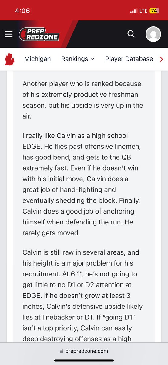 Calvin Rossman (@calvinross51) on Twitter photo Thank you <a href="/alex_pallone/">Alex Pallone</a> for the new 2028 rankings. Very grateful to be ranked #14 and #1 DL in Michigan.
<a href="/Coach_Kaman/">Coach Kaman</a> <a href="/PrepRedzoneMI/">Prep Redzone Michigan</a> <a href="/AllenTrieu/">Allen Trieu</a> <a href="/PrepRedzone/">Prep Redzone 🏈</a> <a href="/247Sports/">247Sports</a> <a href="/MIexposure/">Michigan exposure</a> <a href="/TheD_Zone/">The D Zone</a> Thank you <a href="/alex_pallone/">Alex Pallone</a> for the new 2028 rankings. Very grateful to be ranked #14 and #1 DL in Michigan.
<a href="/Coach_Kaman/">Coach Kaman</a> <a href="/PrepRedzoneMI/">Prep Redzone Michigan</a> <a href="/AllenTrieu/">Allen Trieu</a> <a href="/PrepRedzone/">Prep Redzone 🏈</a> <a href="/247Sports/">247Sports</a> <a href="/MIexposure/">Michigan exposure</a> <a href="/TheD_Zone/">The D Zone</a>