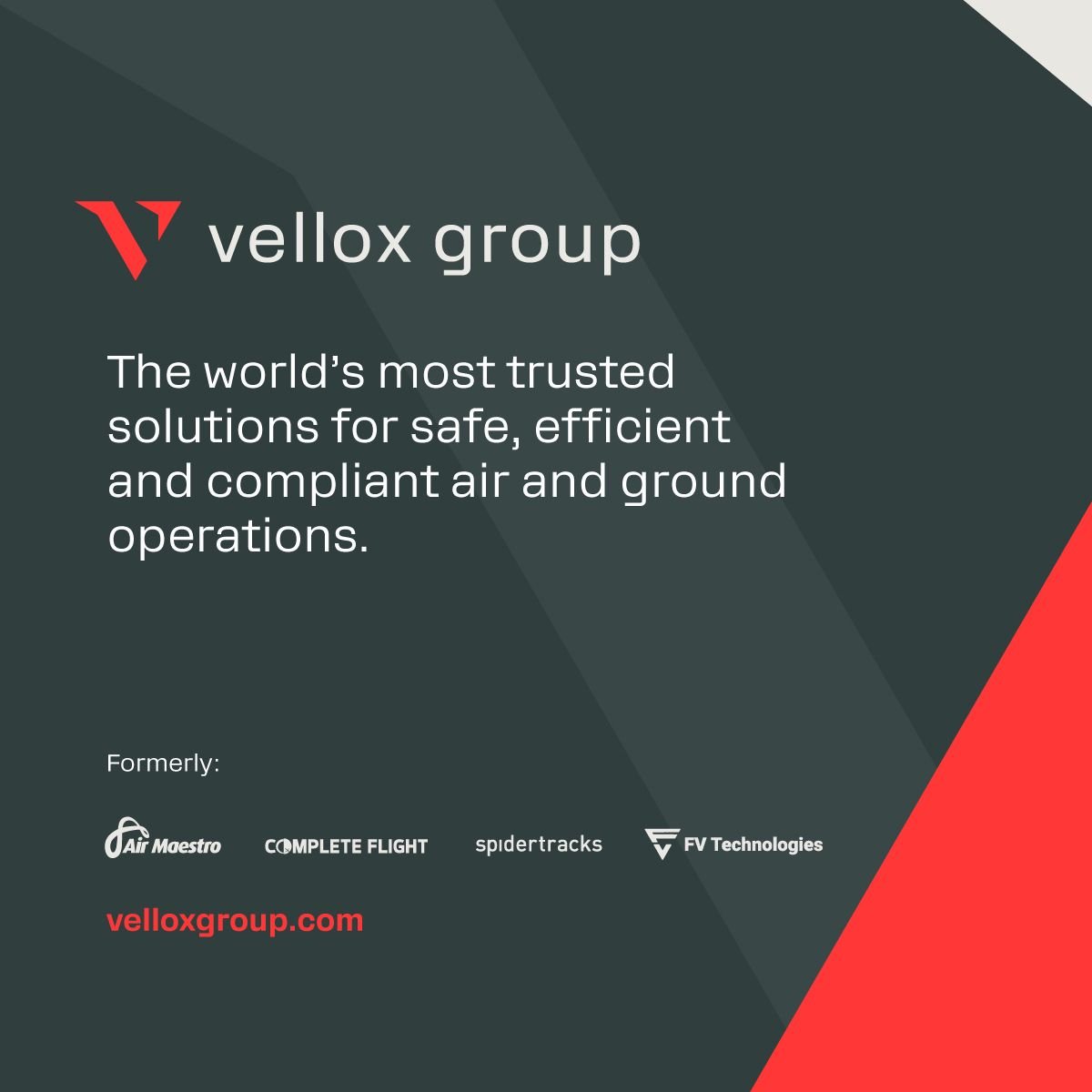 Flight_Vector's tweet image. Introducing Vellox Group - a new era in aviation solutions.

Vellox Group is the aviation industry&apos;s most unified software platform, merging Spidertracks, Air Maestro, Flight Vector, and Complete Flight. 

Learn more at velloxgroup.com.