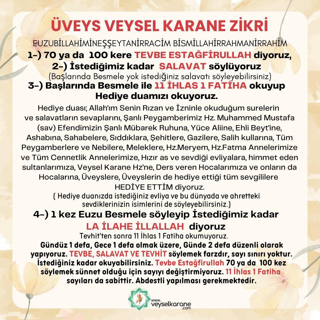 Allah’a ne kadar çok hayırlı işler yaparsak yapalım yeterli bulmayalım. Bir üstüne daha fazlasına, daha fazlası için neler yapabiliriz? Bu doğrultuda hareket etmeliyiz.

#çöktü 
#UzakŞehir 
#ramazanpaylaşımı 
#veyselkarane