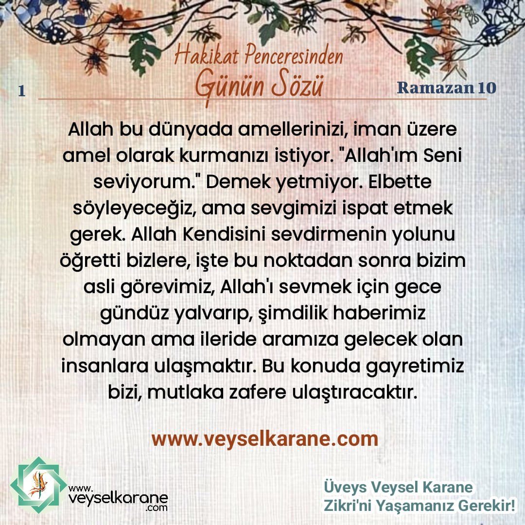 UveysleriS's tweet photo. Allah’a ne kadar çok hayırlı işler yaparsak yapalım yeterli bulmayalım. Bir üstüne daha fazlasına, daha fazlası için neler yapabiliriz? Bu doğrultuda hareket etmeliyiz.

#çöktü 
#UzakŞehir 
#ramazanpaylaşımı 
#veyselkarane https://t.co/xIhUgCNxDh